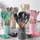 Jogo de Utensilio de Cozinha de Silicone