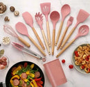 Jogo de Utensilio de Cozinha de Silicone