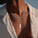 Colar Masculino Barra Geométrica