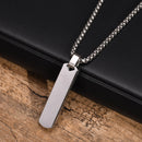Colar Masculino Barra Geométrica