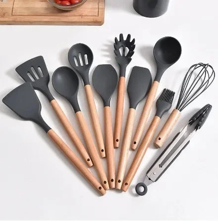 Jogo de Utensilio de Cozinha de Silicone